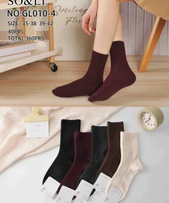 Skarpety Damskie,size 35-42,paczka 40szt, mix kolor
