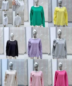 Bluzki Damskie WŁOSKA,Size uni,paczka 6szt, mix kolor