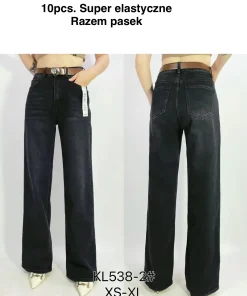Jeansy Damskie,size xs-xl,paczka 10szt, 1 kolor