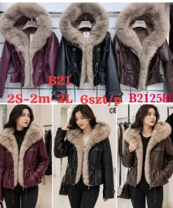 Kurtki skórzane DAMSKA,size s-l,paczka 6szt, 1kolor