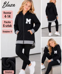 Bluzy DZIECIĘCA,size 4-14lat,Paczka 6szt ,1kolor