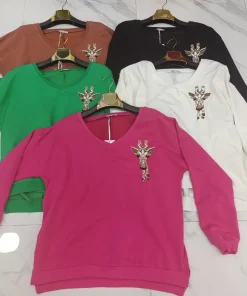 Bluzy Damskie, size uni,Paczka 10szt ,mix kolor