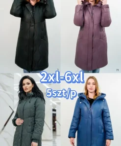 Kurtki Damskie,size 2-6xl,Paczka 5szt ,1kolor