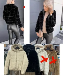 Kurtki Damskie WŁOSKA,Size uni,paczka 6szt, mix kolor