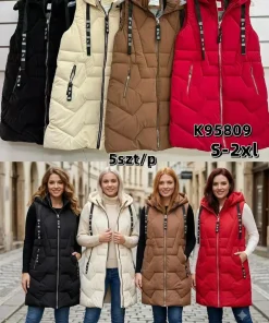 Kamizelki DAMSKI ,size s-2xl,Paczka 5szt ,1 kolor