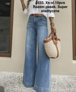 Jeansy Damskie,size xs-xl,Paczka 10szt ,1kolor