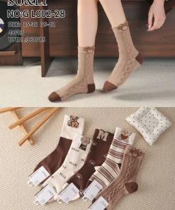 Skarpety Damskie, size 35-42,Paczka 40szt, mix kolor