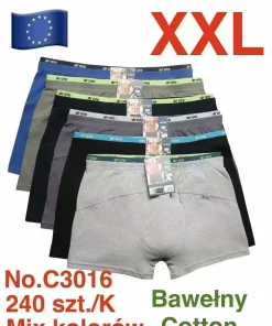 Bokserki MĘSKIE,size 2xl,paczka 24szt, mix kolor