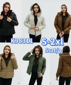 Kurtki Damskie,size s-2xl,Paczka 5szt ,1kolor