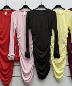 Sukienki Damskie WŁOSKA,Size uni,paczka 6szt, mix kolor