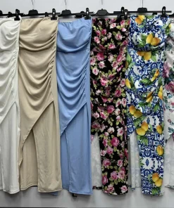 Sukienki Damskie WŁOSKA,Size uni,paczka 6szt, mix kolor