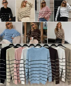 Swetry Damskie,size uni,Paczka 12szt,mix kolor