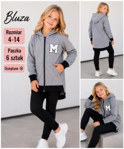 Bluzy DZIECIĘCA,size 4-14lat,Paczka 6szt ,1kolor