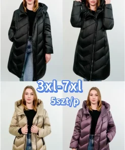 Kurtki Damskie,size 3-7xl,Paczka 5szt ,1kolor