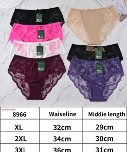 Majtki Damskie,size xl-3xl,Paczka 24szt,mix kolor