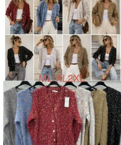 Swetry damskie,Size m/l-xl/2xl,paczka 6szt, mix kolor