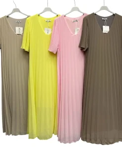 Sukienki Damskie WŁOSKA,Size uni,paczka 6szt, mix kolor