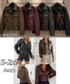 Kurtki skórzane Damskie ,size s-2xl,paczka 5szt,1kolor