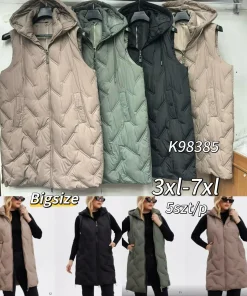 Kamizelki DAMSKI ,size 3-7xl,Paczka 5szt ,1 kolor