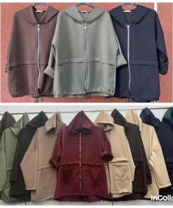 Kurtki Damskie WŁOSKA,Size uni,paczka 6szt, mix kolor