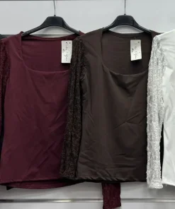 Bluzki Damskie WŁOSKA,Size uni,paczka 6szt, mix kolor