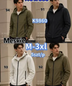 Kurtki MĘSKA ,size m-3xl,Paczka 5szt ,1kolor