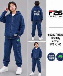 Komplety DZIECIĘCA, size 4-12lat,Paczka 5szt, 1 kolor