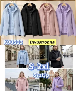 Kurtki Damskie,size s-2xl,Paczka 5szt ,1kolor