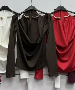 Bluzki Damskie WŁOSKA,Size uni,paczka 6szt, mix kolo