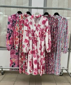 Sukienki Damskie WŁOSKA,Size uni,paczka 6szt, mix kolor
