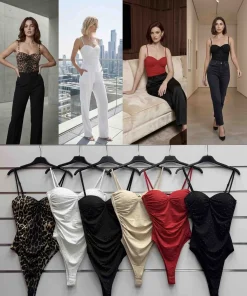 Body Damskie WŁOSKA,Size uni,paczka 6szt, mix kolor