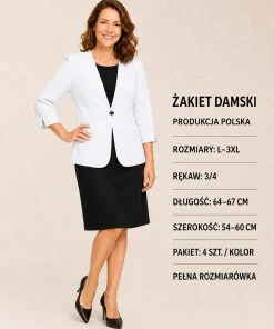 Żakiety Damskie ,size l-3xl,paczka 4szt ,1kolor
