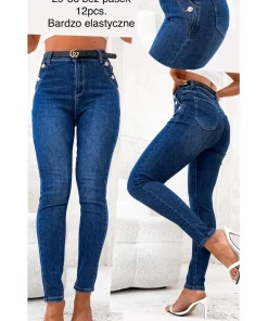 Jeansy Damskie,size 29-36,Paczka 12szt ,1kolor