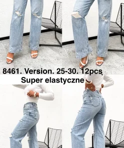 Jeansy Damskie,size 25-30,Paczka 12szt ,1kolor