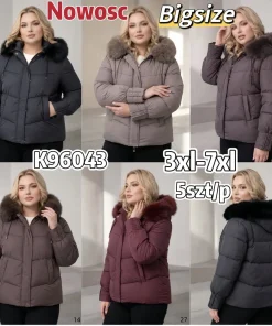 Kurtki damskie,size 3-7xl,paczka 5szt,1kolor