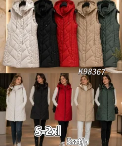 Kamizelki DAMSKI ,size s-2xl,Paczka 5szt ,1 kolor