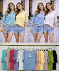 Swetry Damskie,Size uni,paczka 6szt, mix kolor