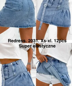 Spódnica krótka Damskie,size xs-xl,paczka 12szt, 1 kolor