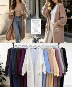 Swetry Damskie WŁOSKA,Size uni,paczka 6szt, mix kolor