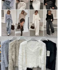 Swetry damskie,Size uni,paczka 12szt, mix kolor