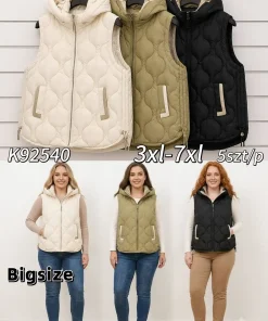 Kamizelki DAMSKI ,size 3-7xl,Paczka 5szt ,1 kolor