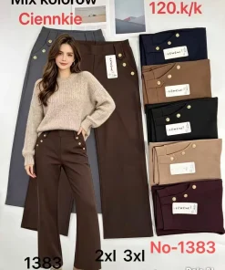 Spodnie Damskie,size 2xl/3xl-5xl/6xl,paczka 12szt, mix kolor