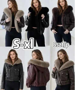 Kurtki skórzane Damskie ,size s-xl,paczka 5szt,1kolor