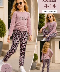 Komplety DZIECIĘCA,size 4-14lat,paczka 6szt, 1 kolor