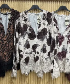 Bluzki Damskie WŁOSKA,Size uni,paczka 6szt, mix kolor