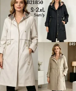 Kurtki DAMSKA,size s-2xl,paczka 5szt, 1kolor