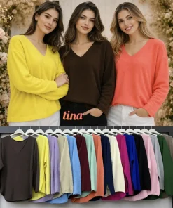 Swetry damskie ,size uni, Paczka 6szt ,mix kolor