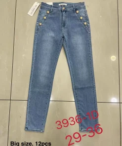 Jeansy Damskie,size 29-36,paczka 12szt, 1 kolor