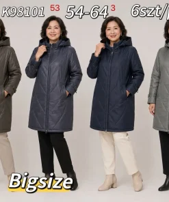 Kurtki damskie,size 54-64,paczka 6szt,1kolor