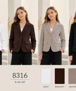 Żakiety i Marynarki DZIECIĘCA,size 6-16lat,Paczka 6szt,1kolor
